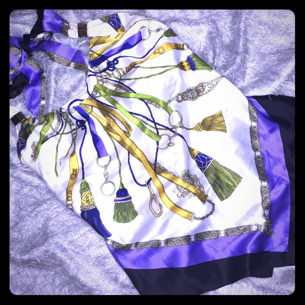 Cache silk halter top